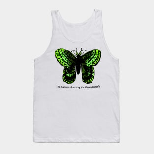 The Manner of Seizing the Green Butterfly Tank Top